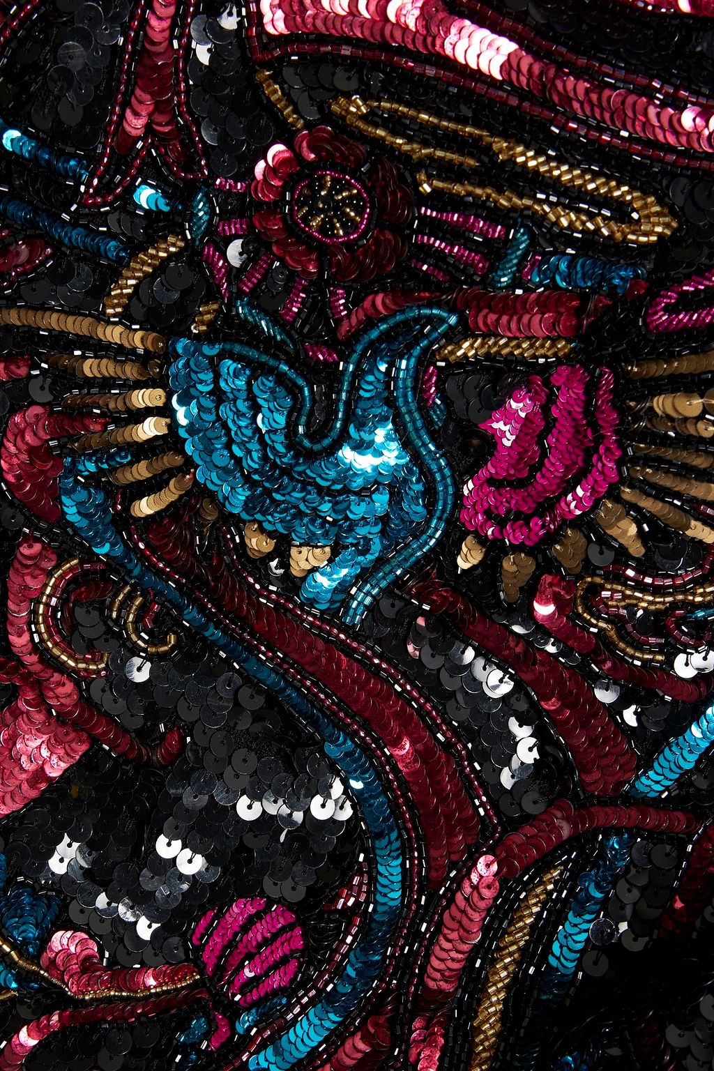 ZUHAIR MURAD Cutout sequined tulle gown