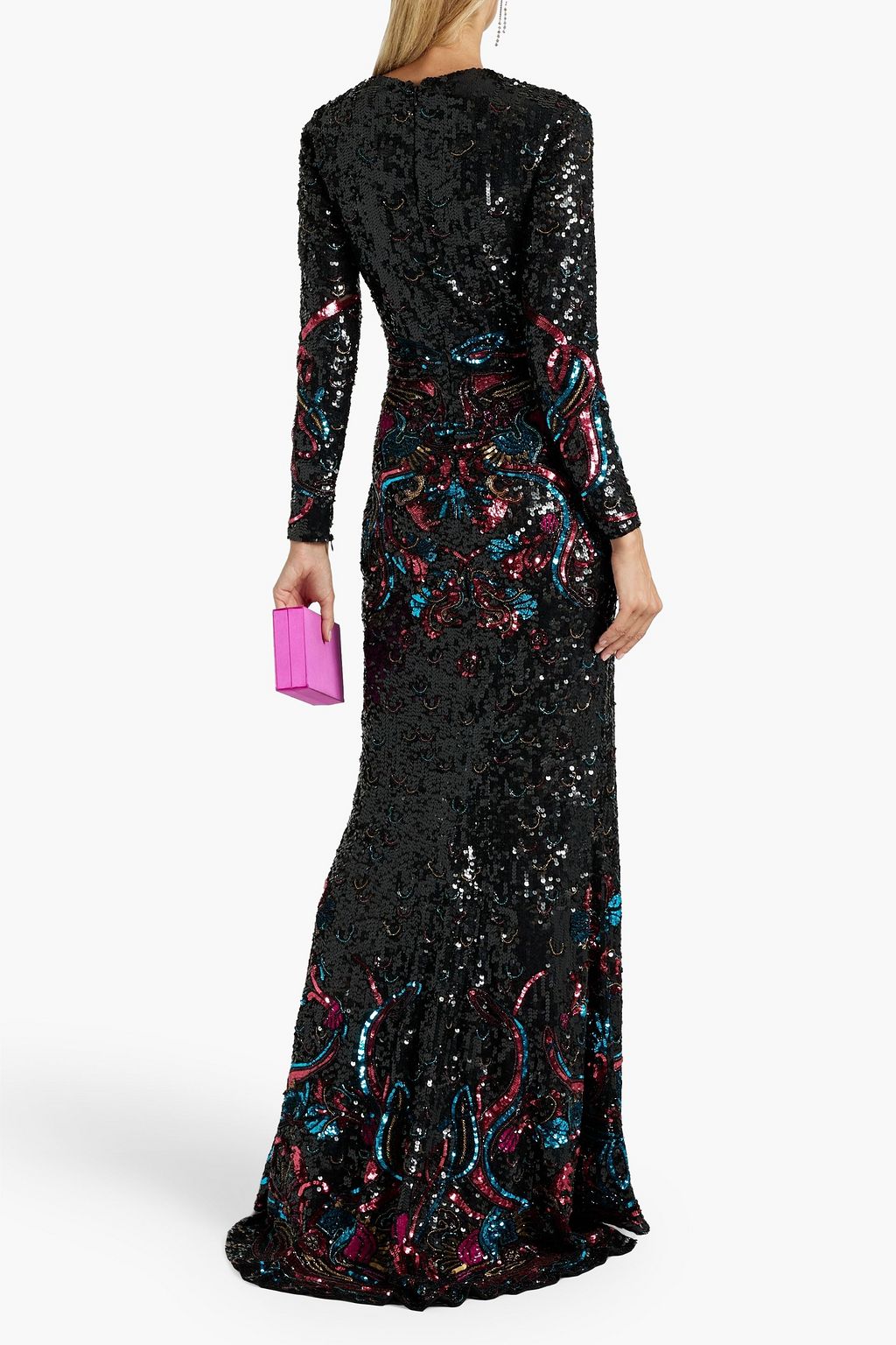 ZUHAIR MURAD Cutout sequined tulle gown