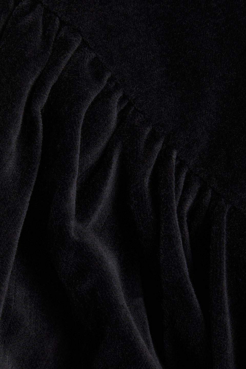 ISABEL MARANT ELEVIAE COTTON-VELVET BLOUSE