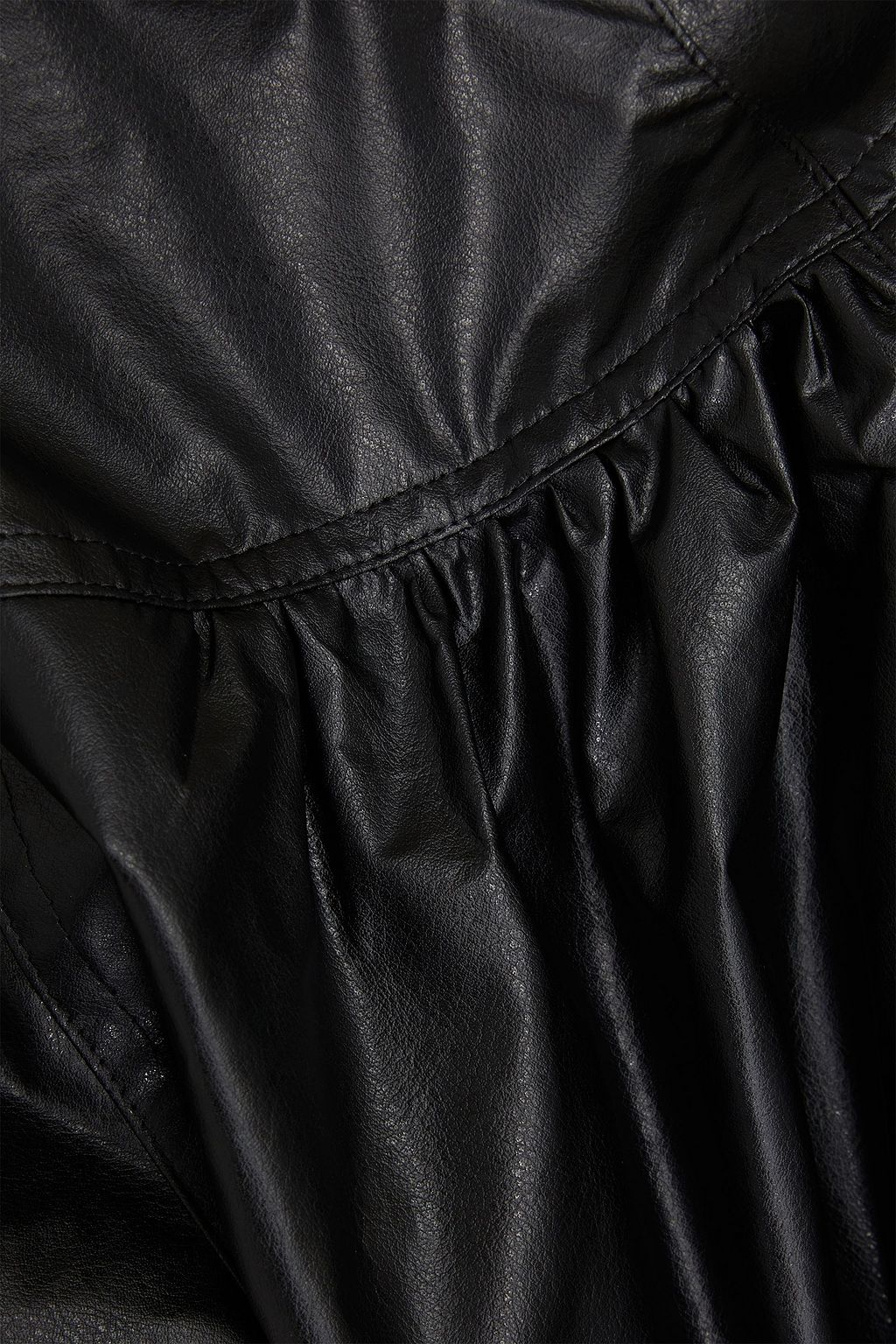 ISABEL MARANT Dobson modal-blend faux leather blouse