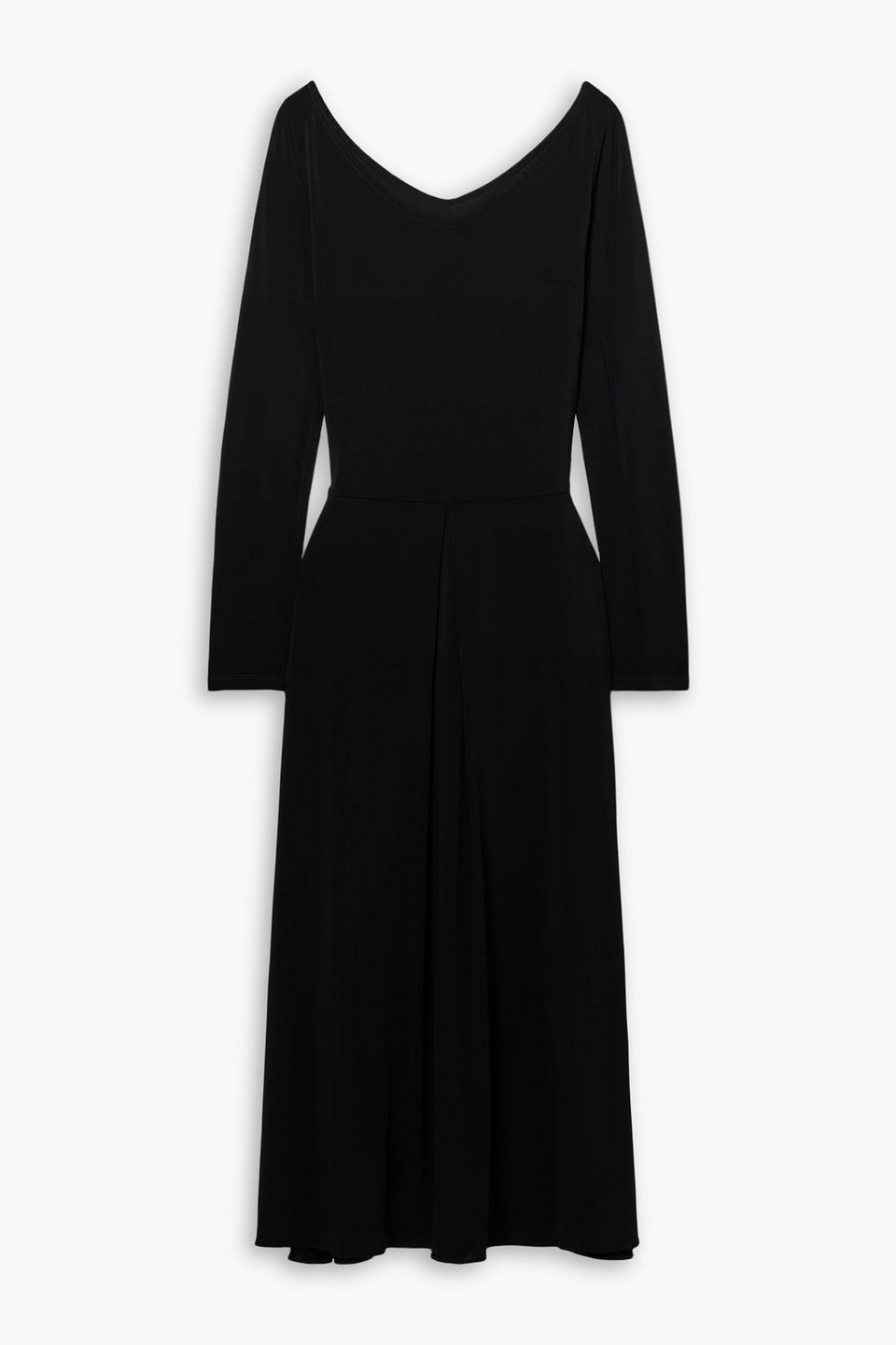 Max Mara Leisure Valido Stretch-jersey Maxi Dress In Black