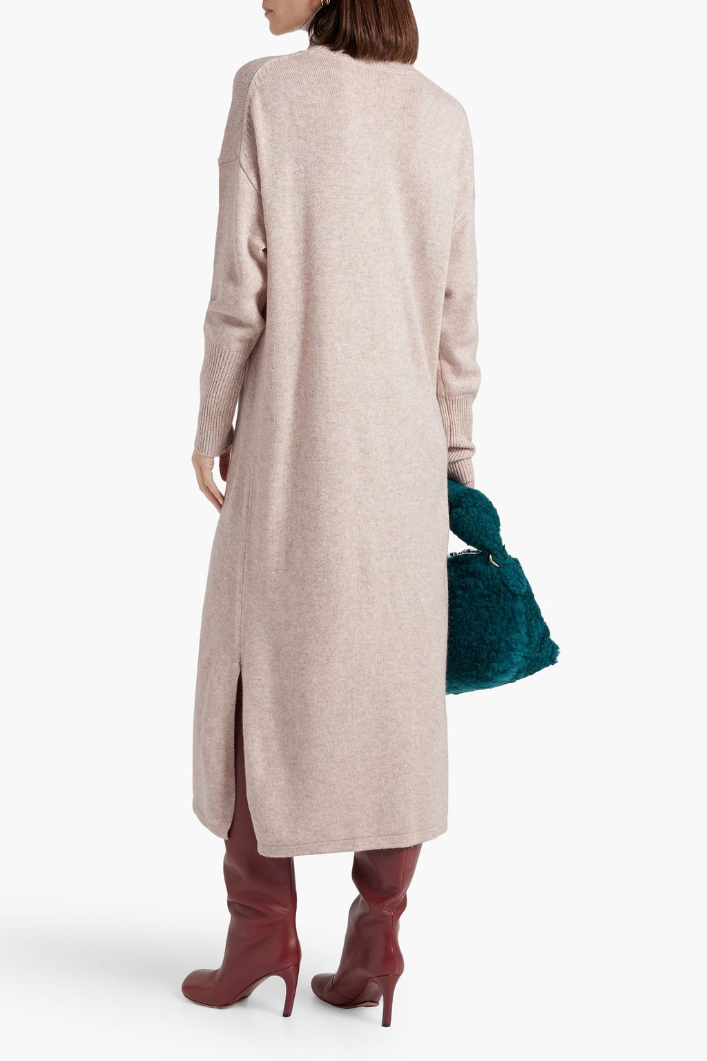 CHINTI & PARKER Wool and cashmere-blend turtleneck midi dress