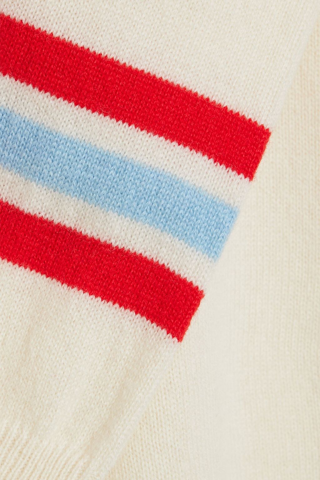 CHINTI & PARKER Striped wool and cashmere-blend turtleneck sweater