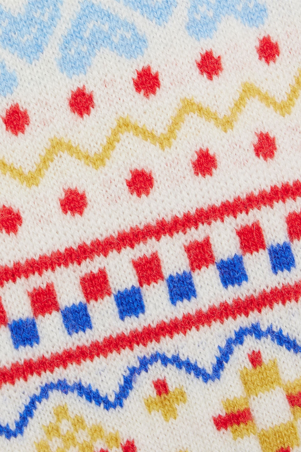 CHINTI & PARKER FAIR ISLE WOOL AND CASHMERE-BLEND SWEATER