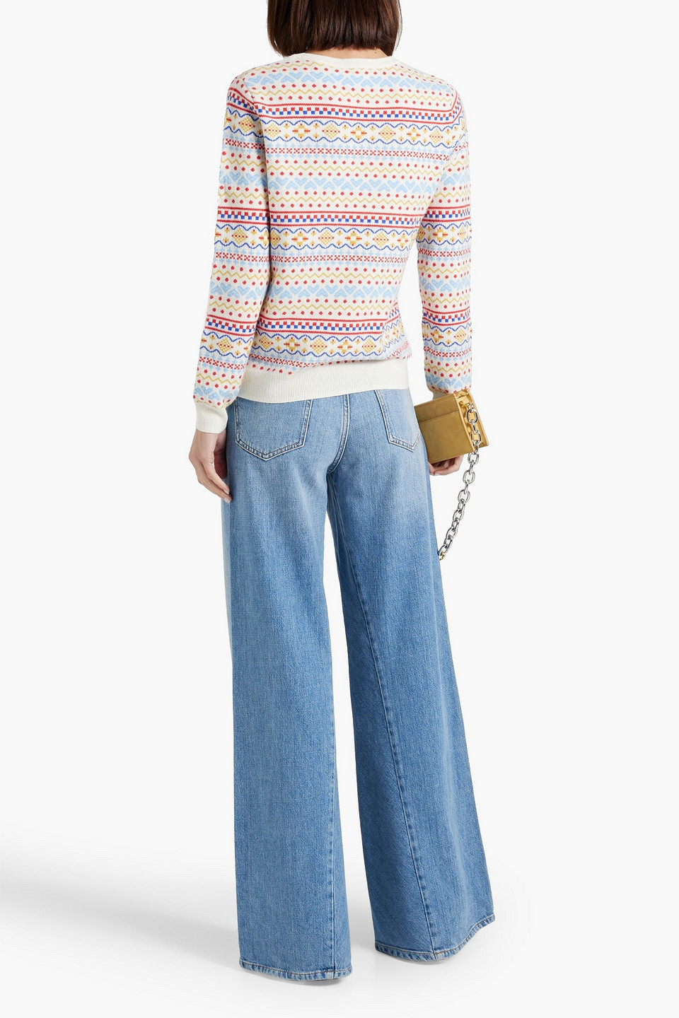 CHINTI & PARKER FAIR ISLE WOOL AND CASHMERE-BLEND SWEATER