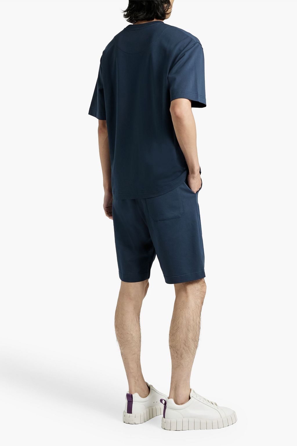 HAMILTON AND HARE French cotton-terry drawstring shorts