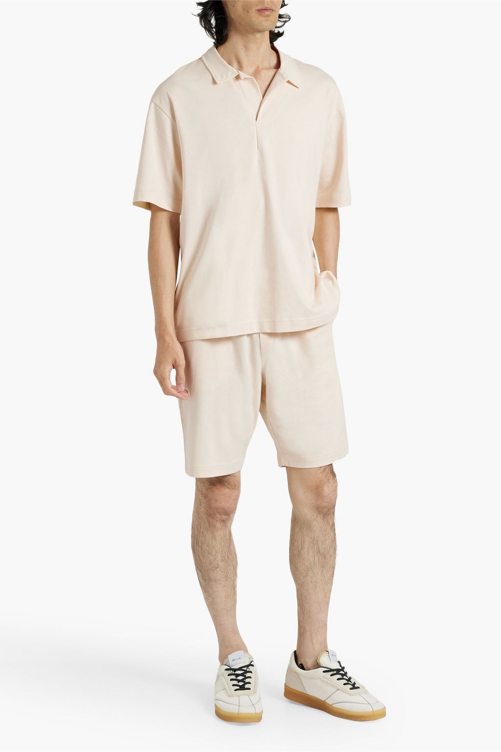 HAMILTON AND HARE French cotton-terry drawstring shorts