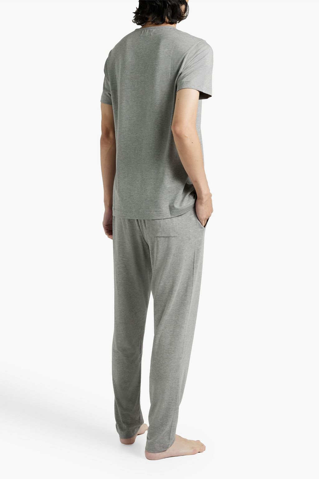 HAMILTON AND HARE Lyocell and cotton-blend jersey pajama pants