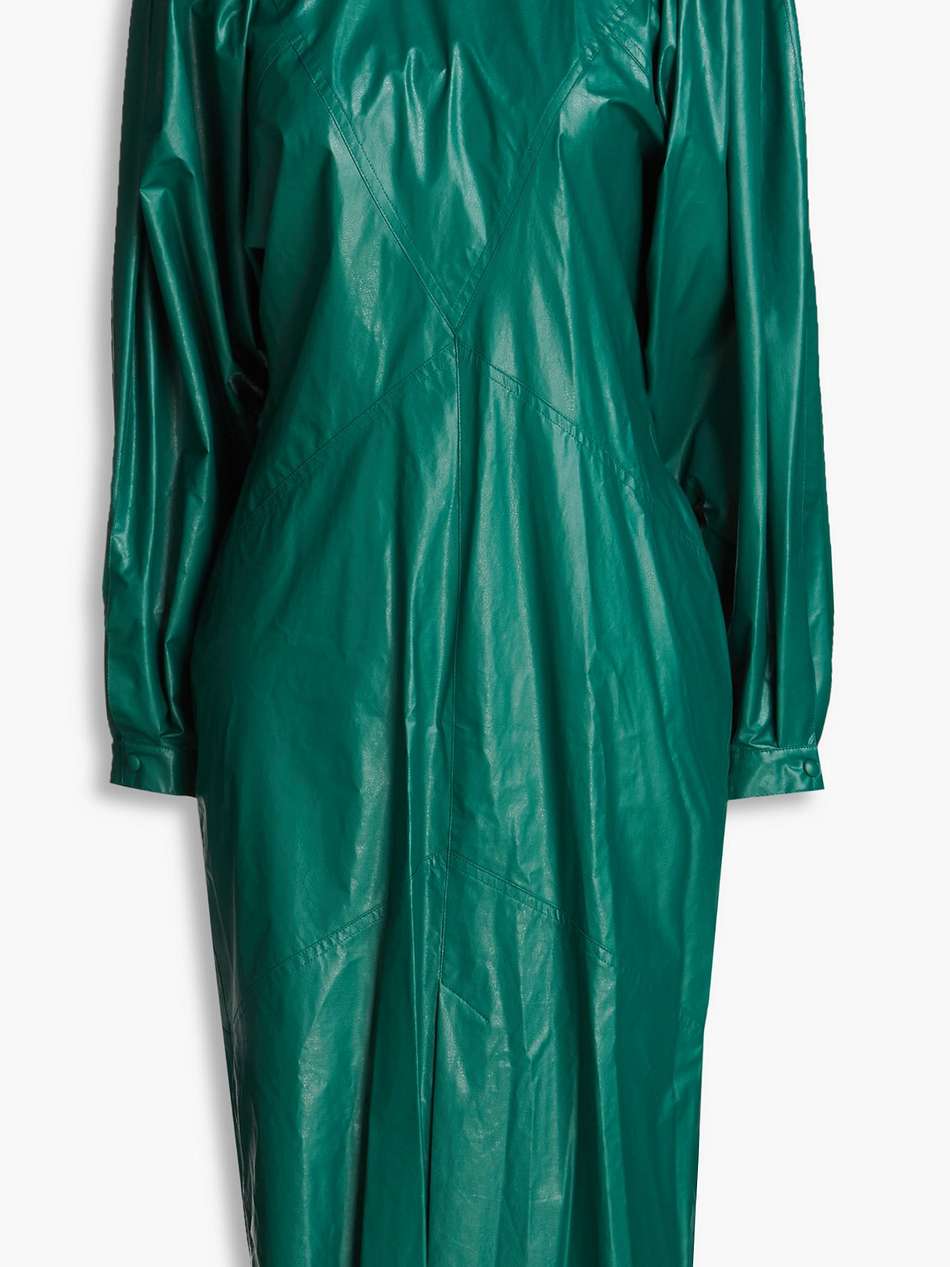 drea modal-blend faux leather dress
