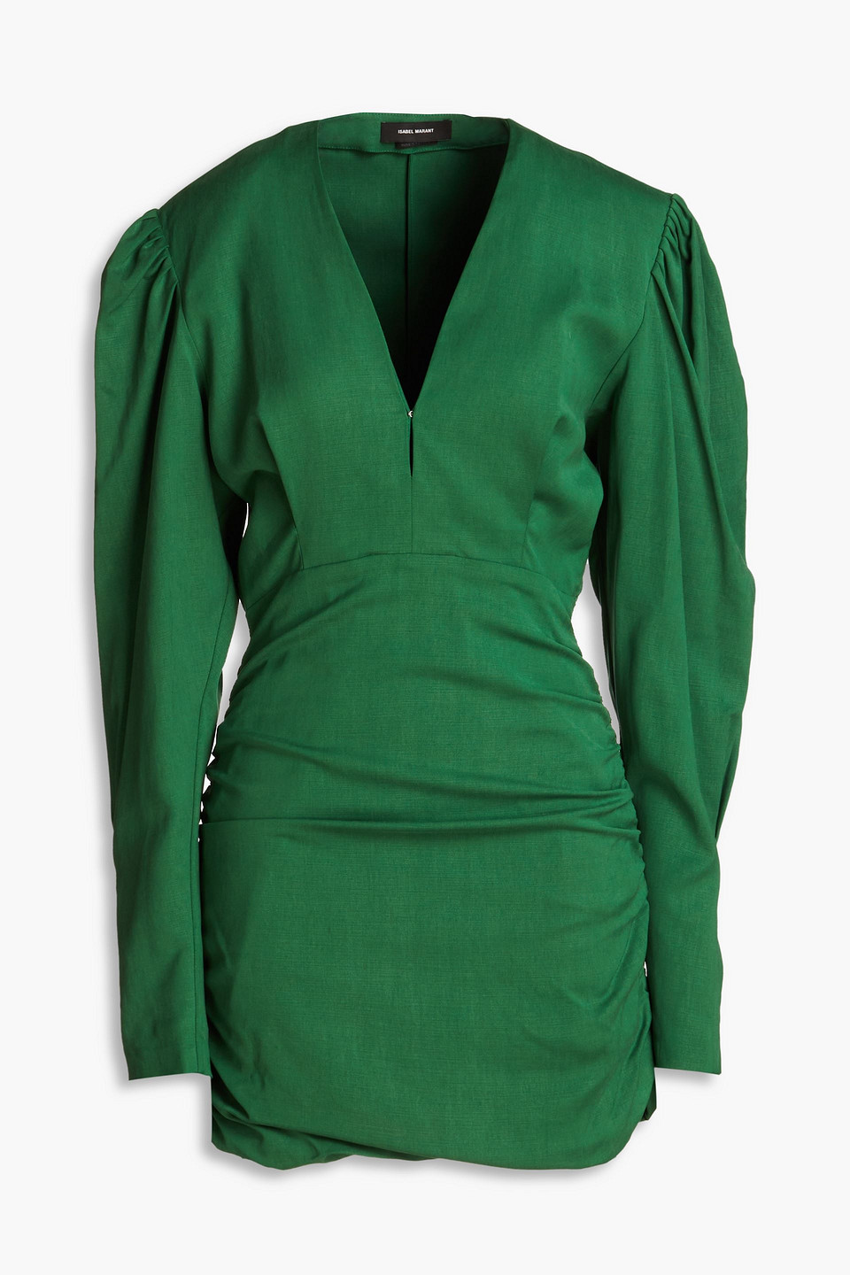ISABEL MARANT STELLA PLEATED LYOCELL-BLEND MINI DRESS 
