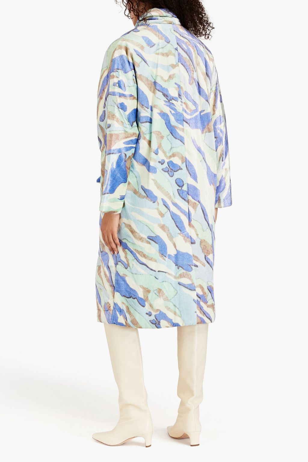 ISABEL MARANT Icelerie printed cotton-blend velvet coat