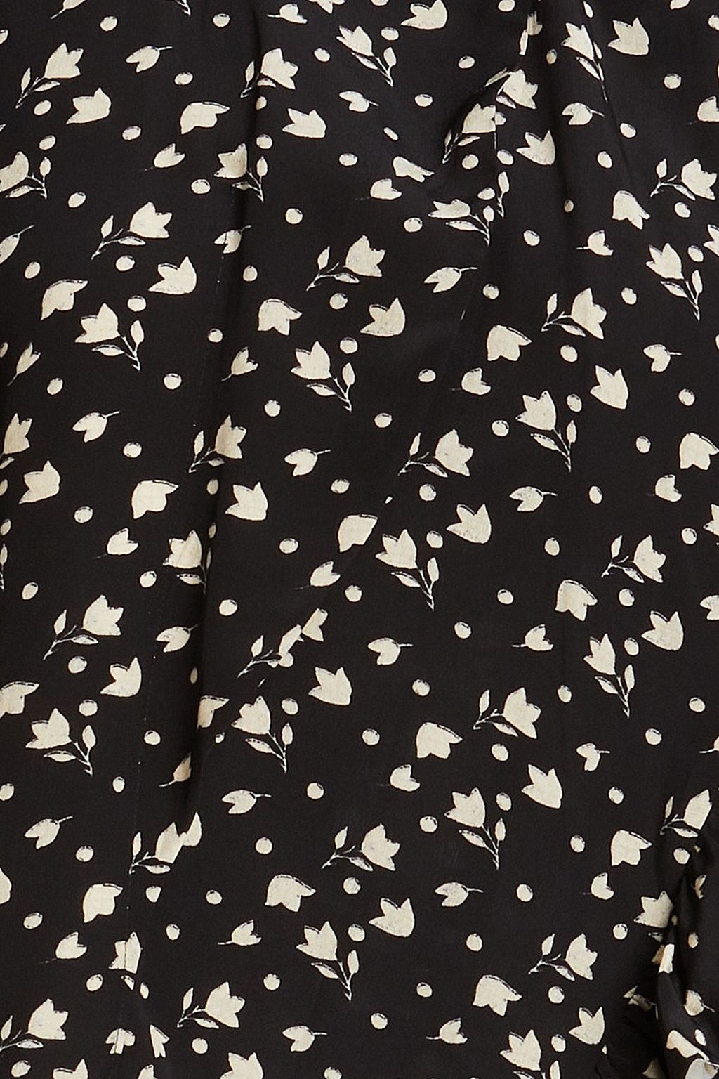 ISABEL MARANT Kacila gathered floral-print silk crepe de chine blouse