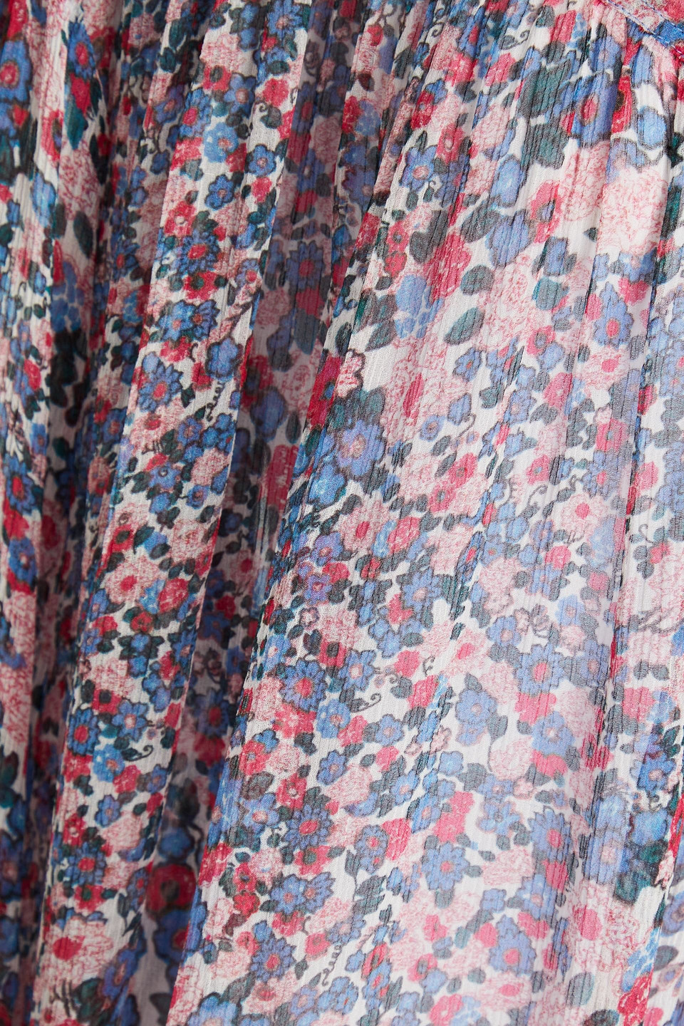 ISABEL MARANT ORION FLORAL-PRINT SILK-GEORGETTE MINI DRESS 