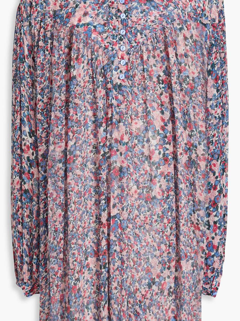 orion floral-print silk-georgette mini dress