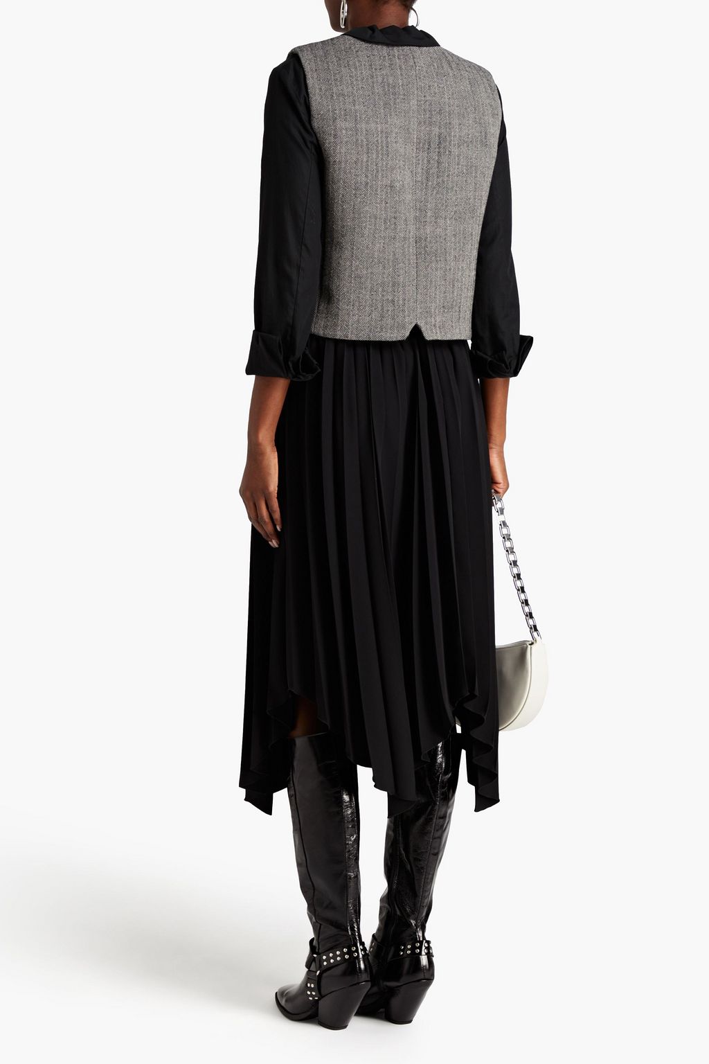 ISABEL MARANT Felixa pleated crepe midi skirt