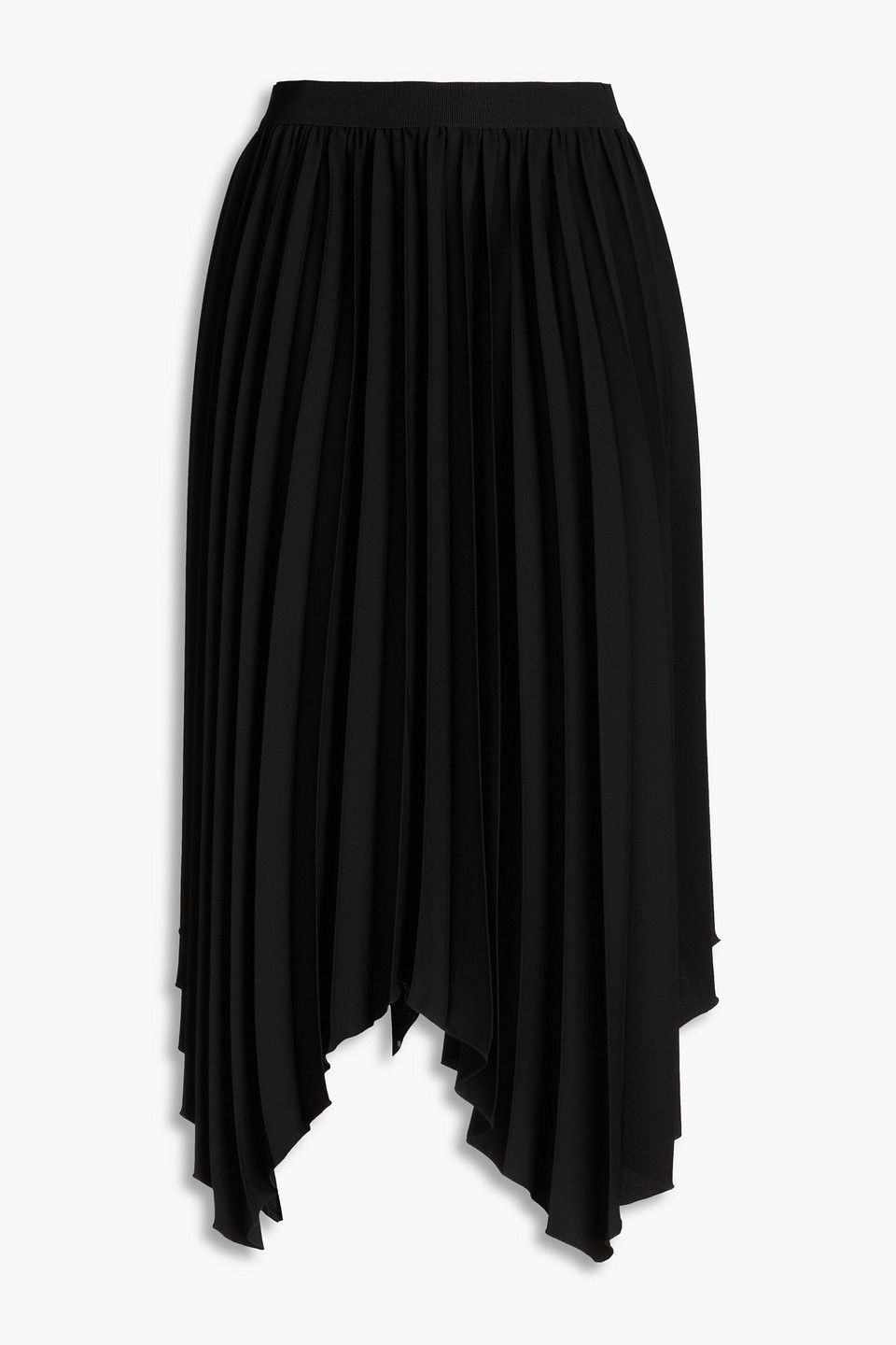 Isabel Marant Felixa Pleated Crepe Midi Skirt In Schwarz