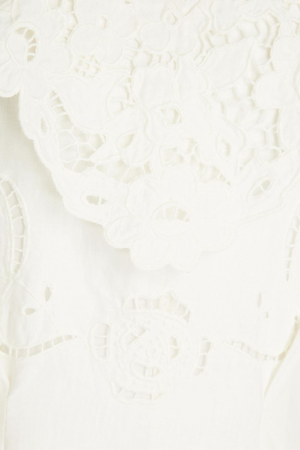 ISABEL MARANT Ellery ruffled broderie anglaise linen mini dress