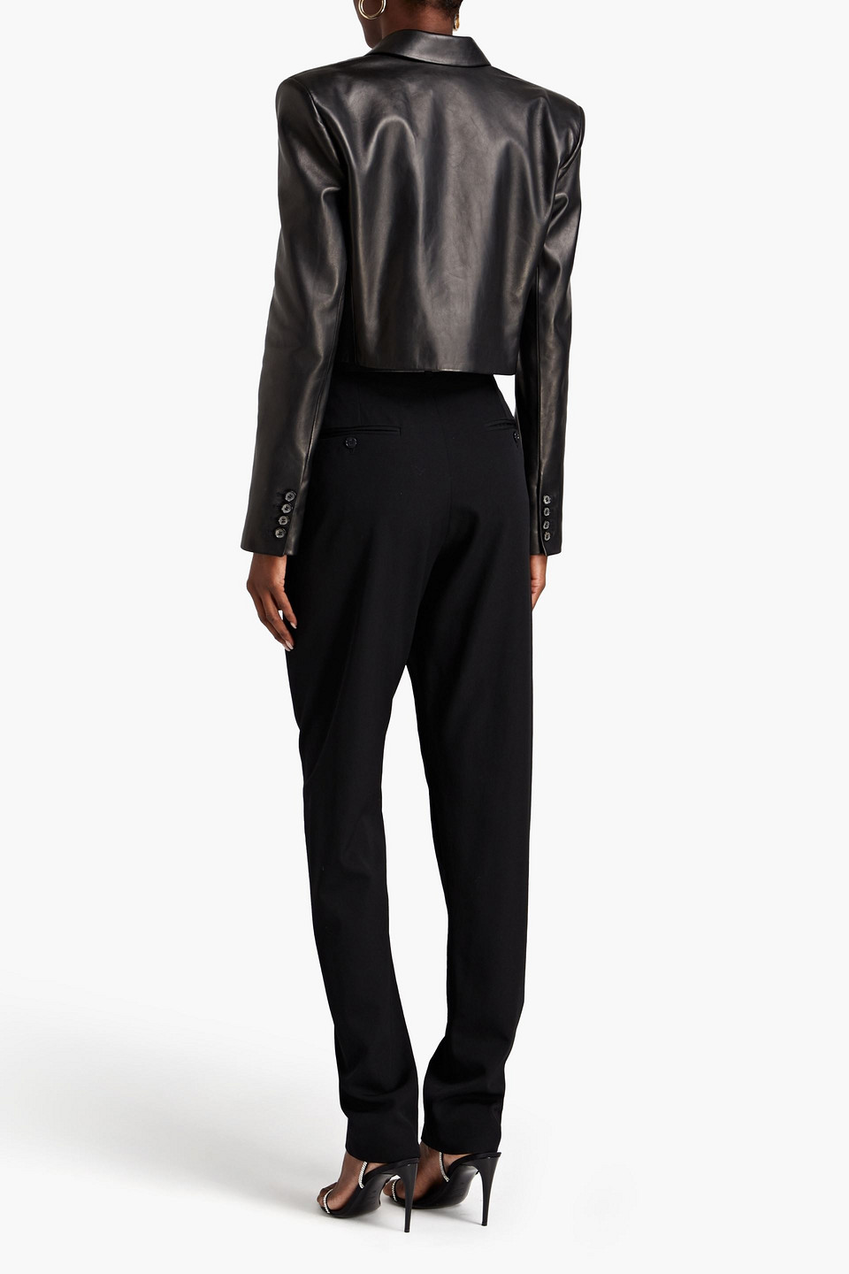 ISABEL MARANT AMAYA WOOL-TWILL TAPERED PANTS