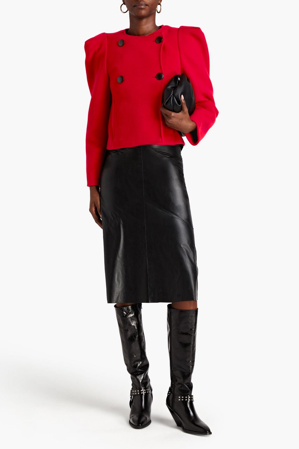 ISABEL MARANT Double-breasted wool-blend felt jacket