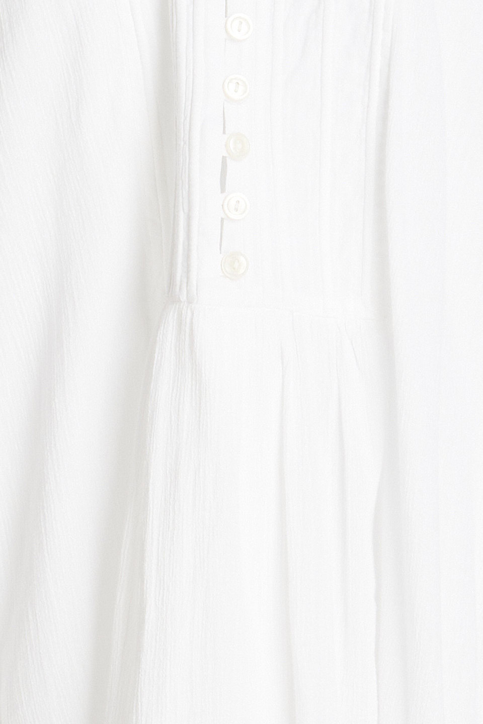 ISABEL MARANT YACOLT PINTUCKED COTTON-VOILE MINI DRESS