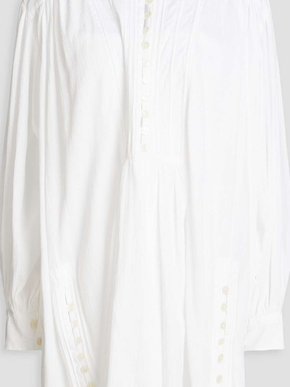 yacolt pintucked cotton-voile mini dress