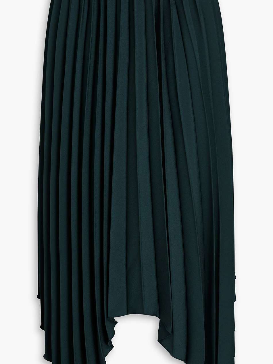 felixa pleated crepe midi skirt