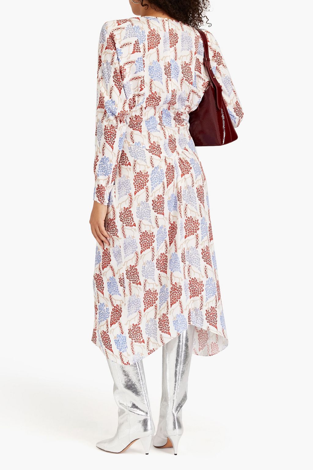 ISABEL MARANT Bibelky printed Lyocell-twill midi dress