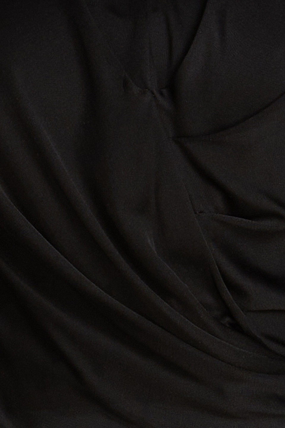 Isabel Marant Gathered Satin-jersey Top In Schwarz
