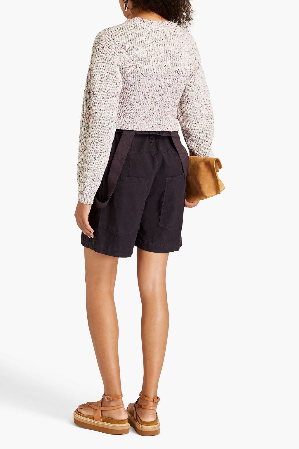 ISABEL MARANT كنزة رياضية بحبكة مضلّعة