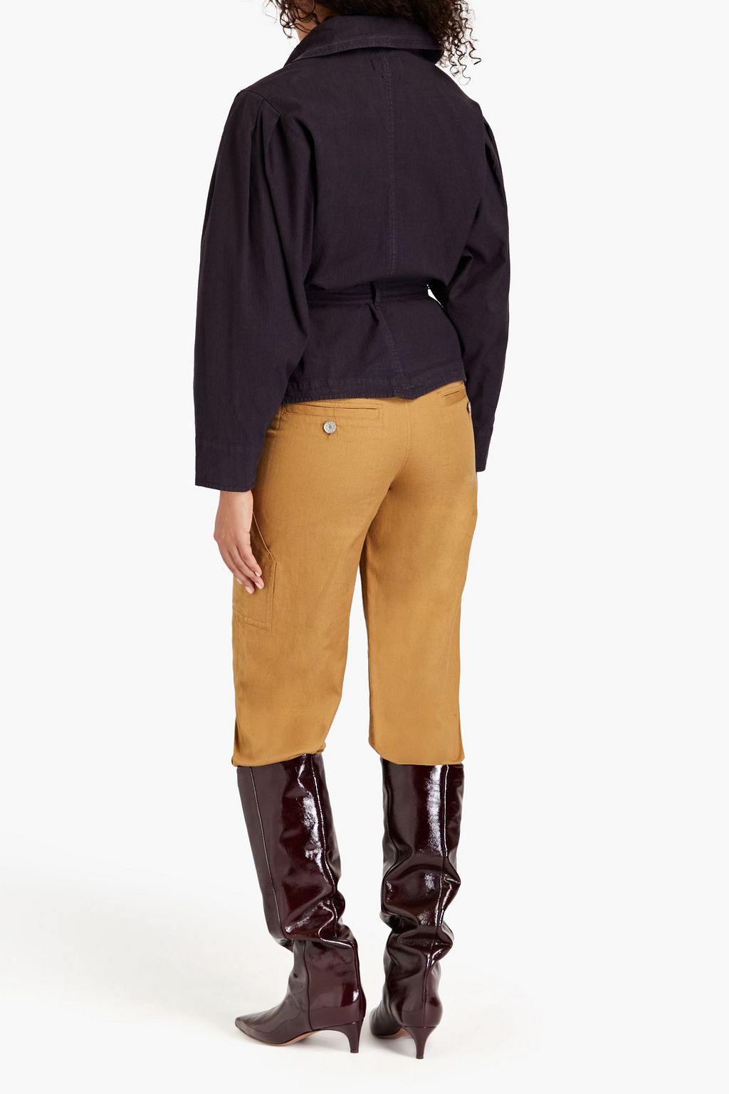 ISABEL MARANT Epaline ruffled linen-blend ripstop jacket