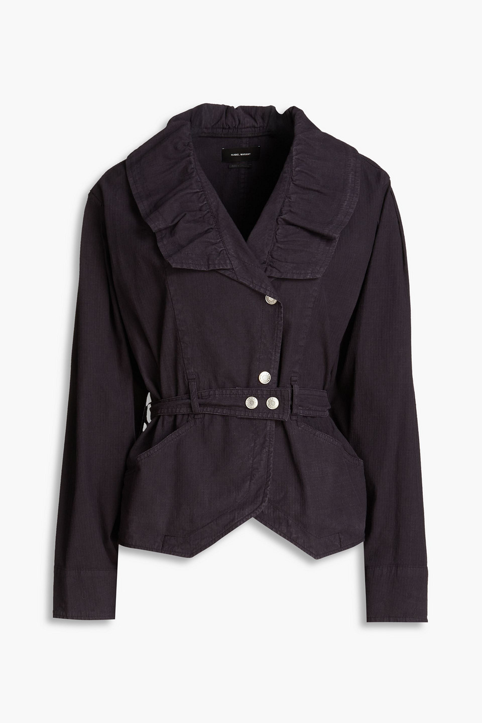 Isabel Marant Epaline Linen Blend Jacket In Nachtblau