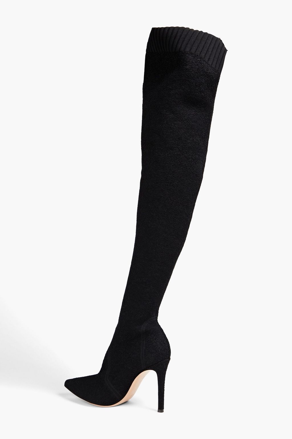 GIANVITO ROSSI Fiona bouclé-knit over-the-knee boots