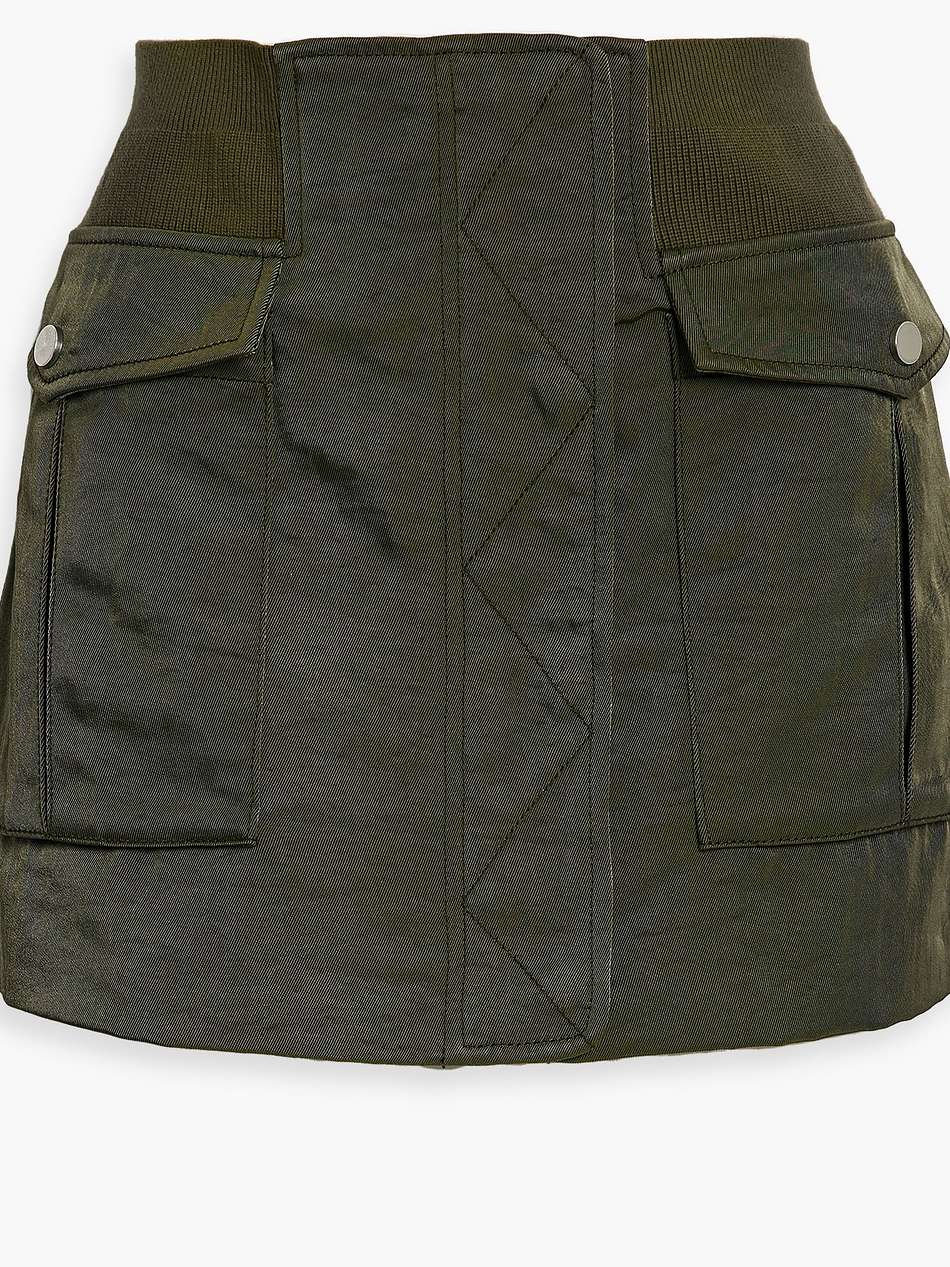 twill mini skirt