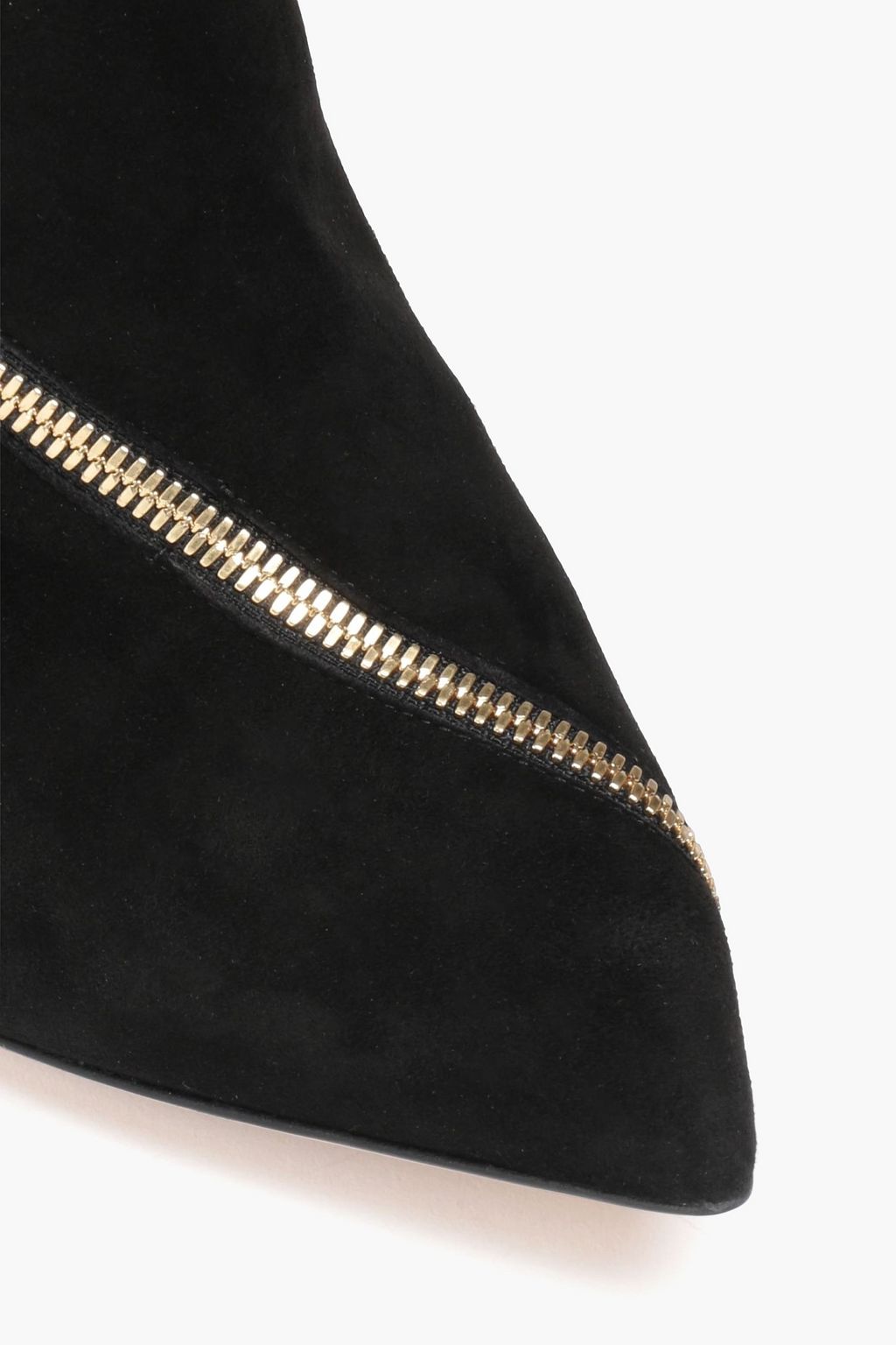 GIANVITO ROSSI Zip-detailed suede ankle boots