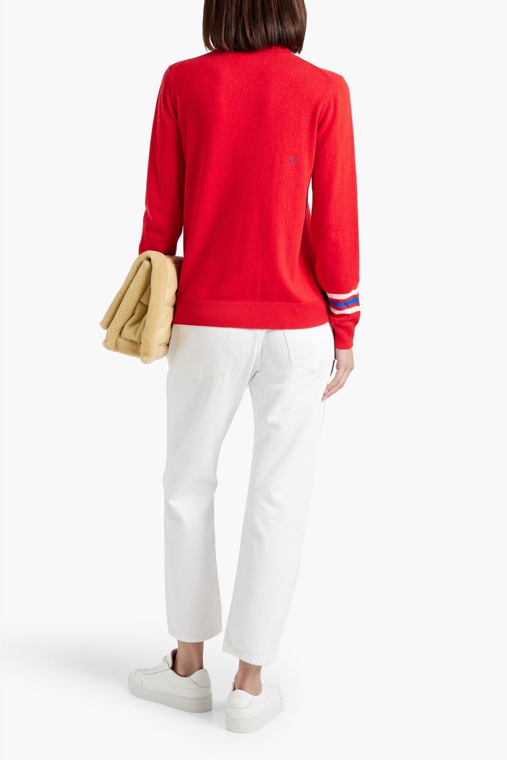 CHINTI & PARKER Striped wool and cashmere-blend turtleneck sweater