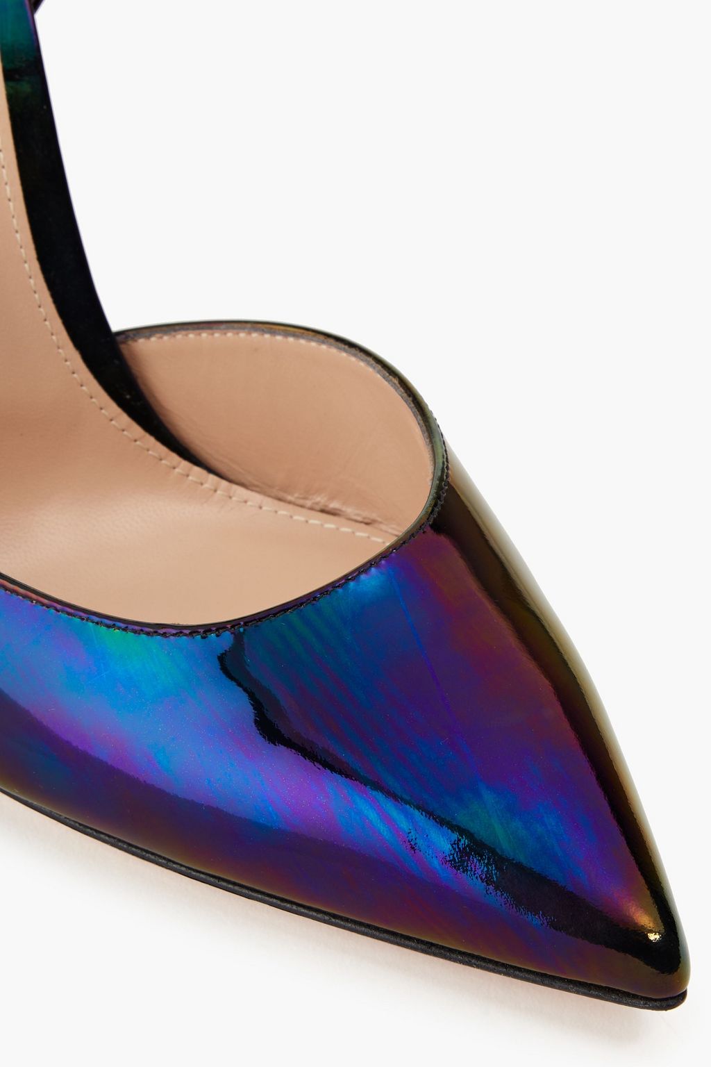 GIANVITO ROSSI Iridescent patentleather pumps THE