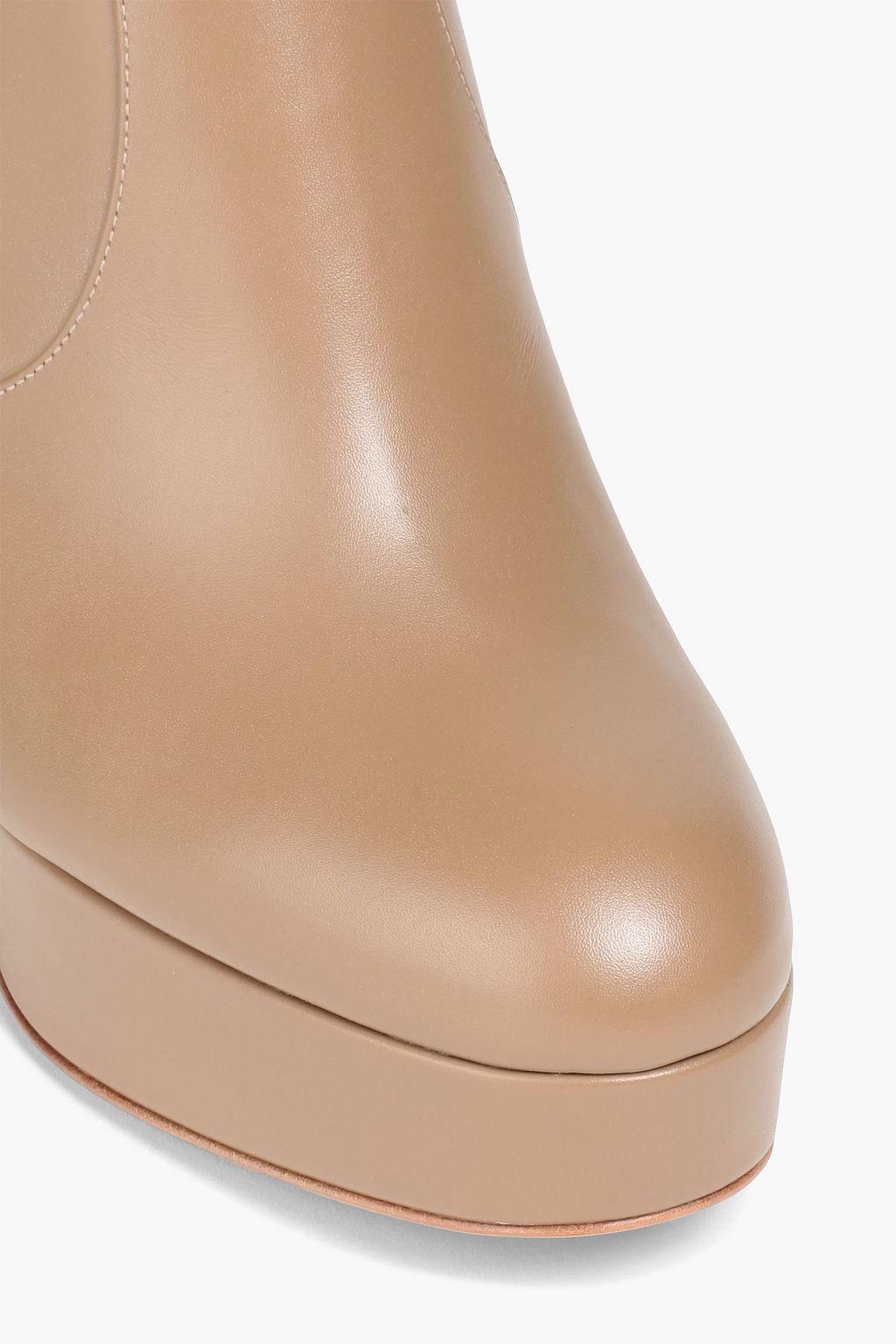 GIANVITO ROSSI Leather platform ankle boots