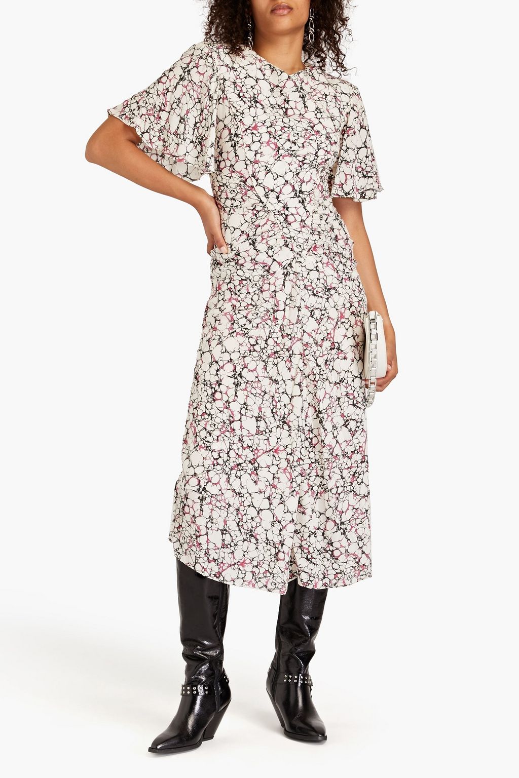 ISABEL MARANT Berwick printed silk crepe de chine midi dress