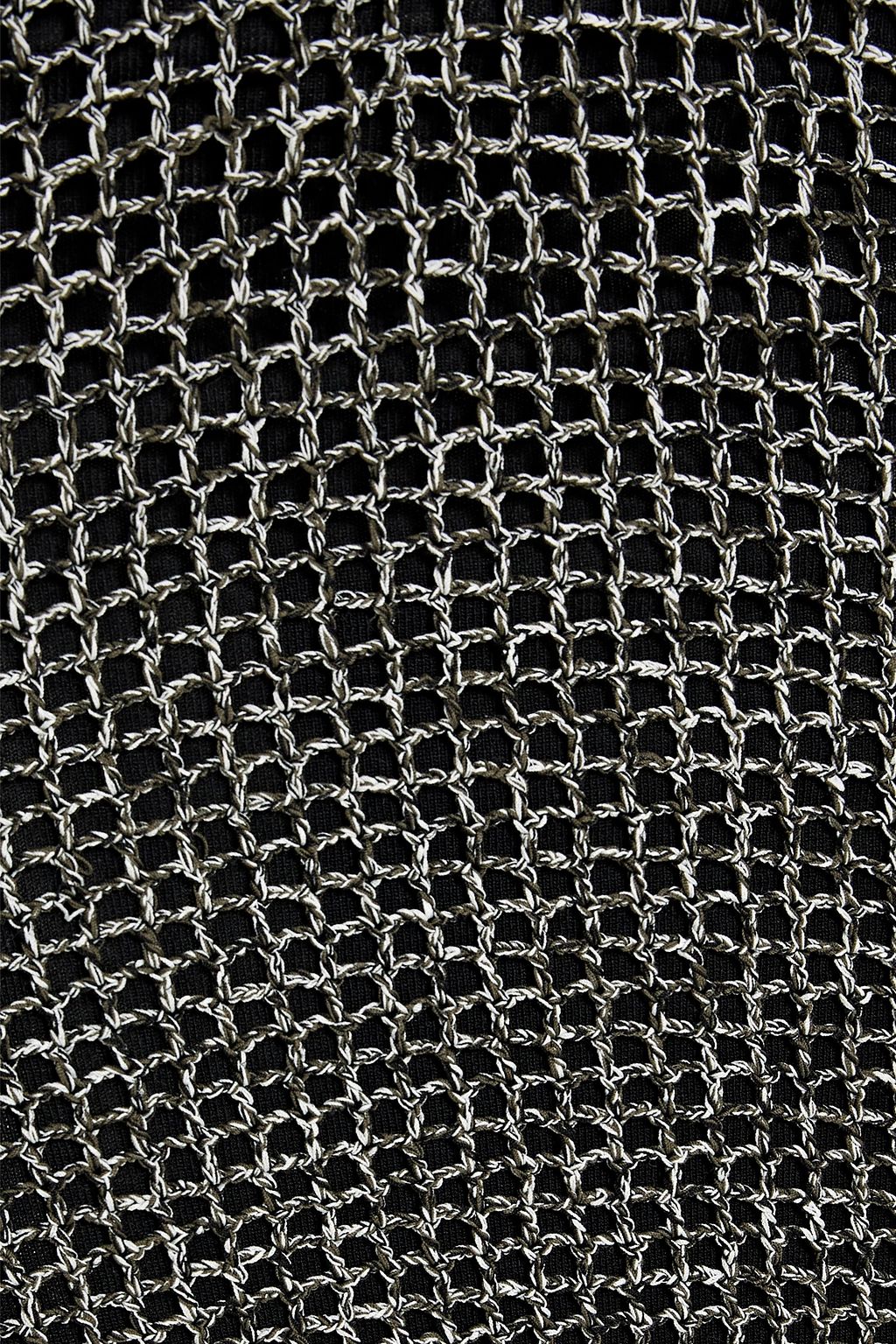 DION LEE Marled open-knit midi dress