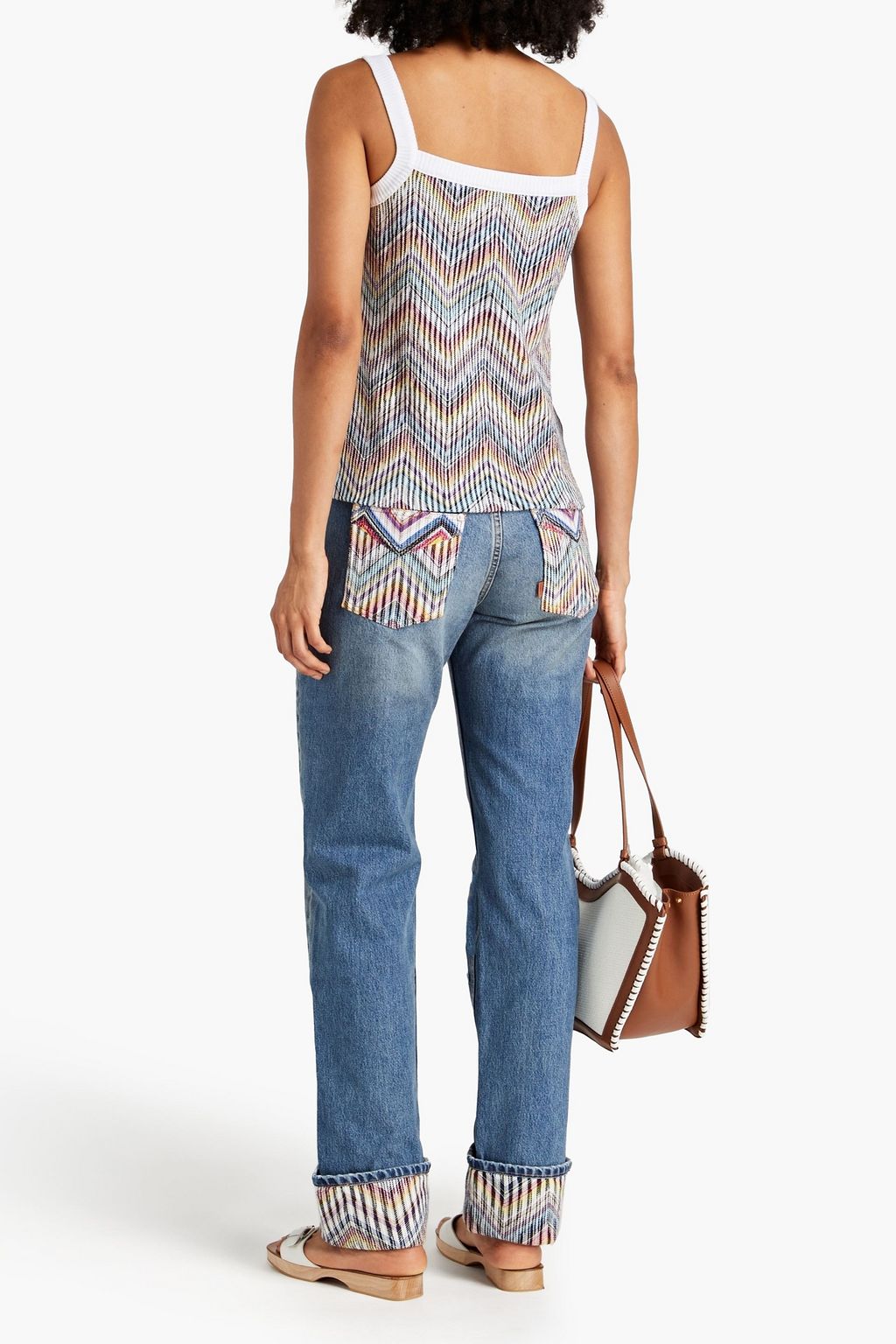 MISSONI Intarsia-knit cotton-blend top