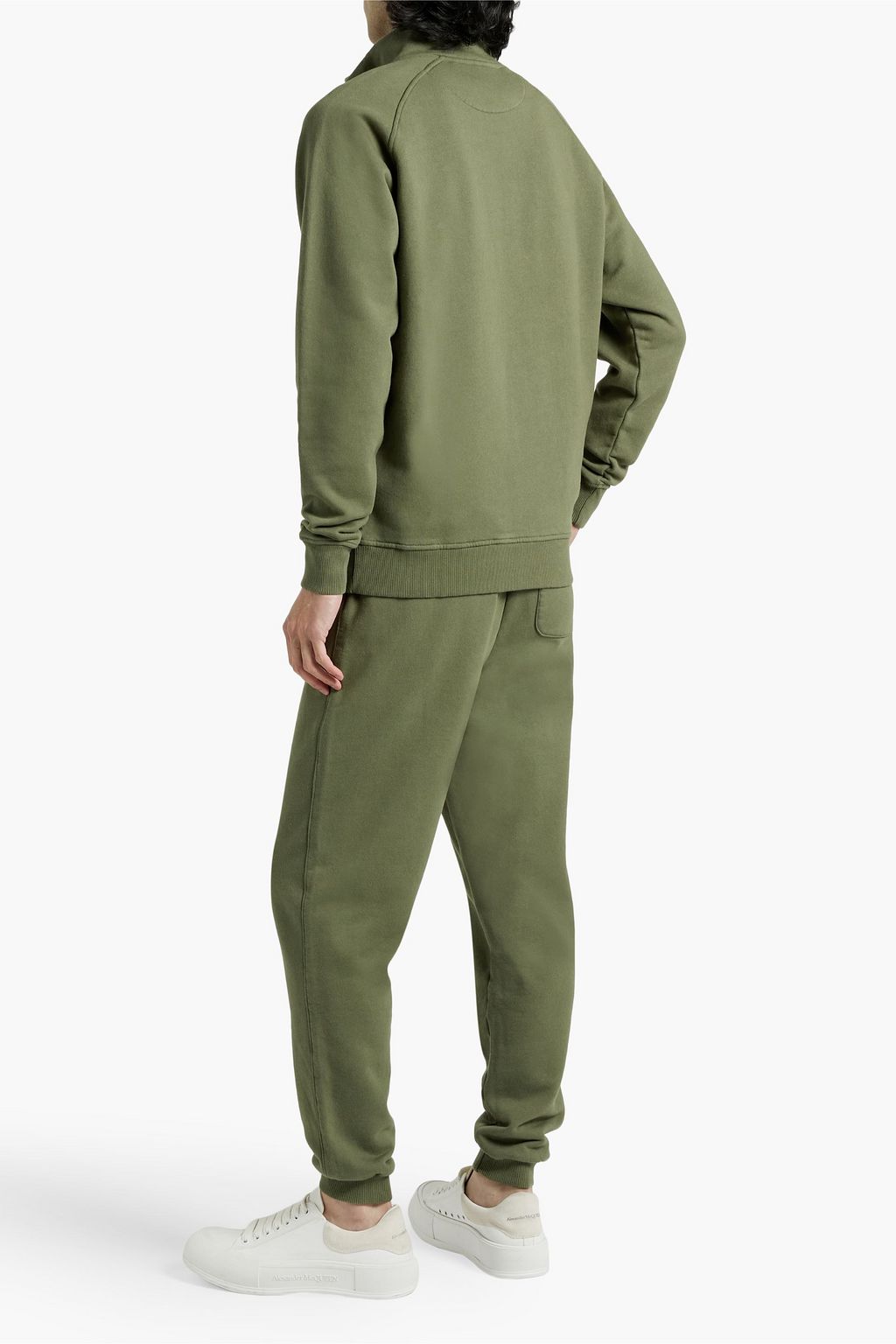 HAMILTON AND HARE コットンフリース ハーフジップ スウェットシャツ
