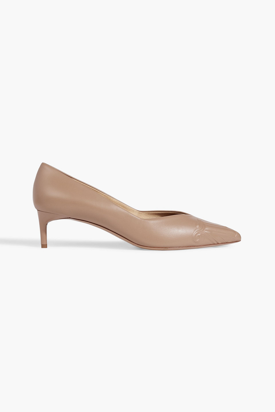 MAX MARA PENN EMBOSSED LEATHER PUMPS