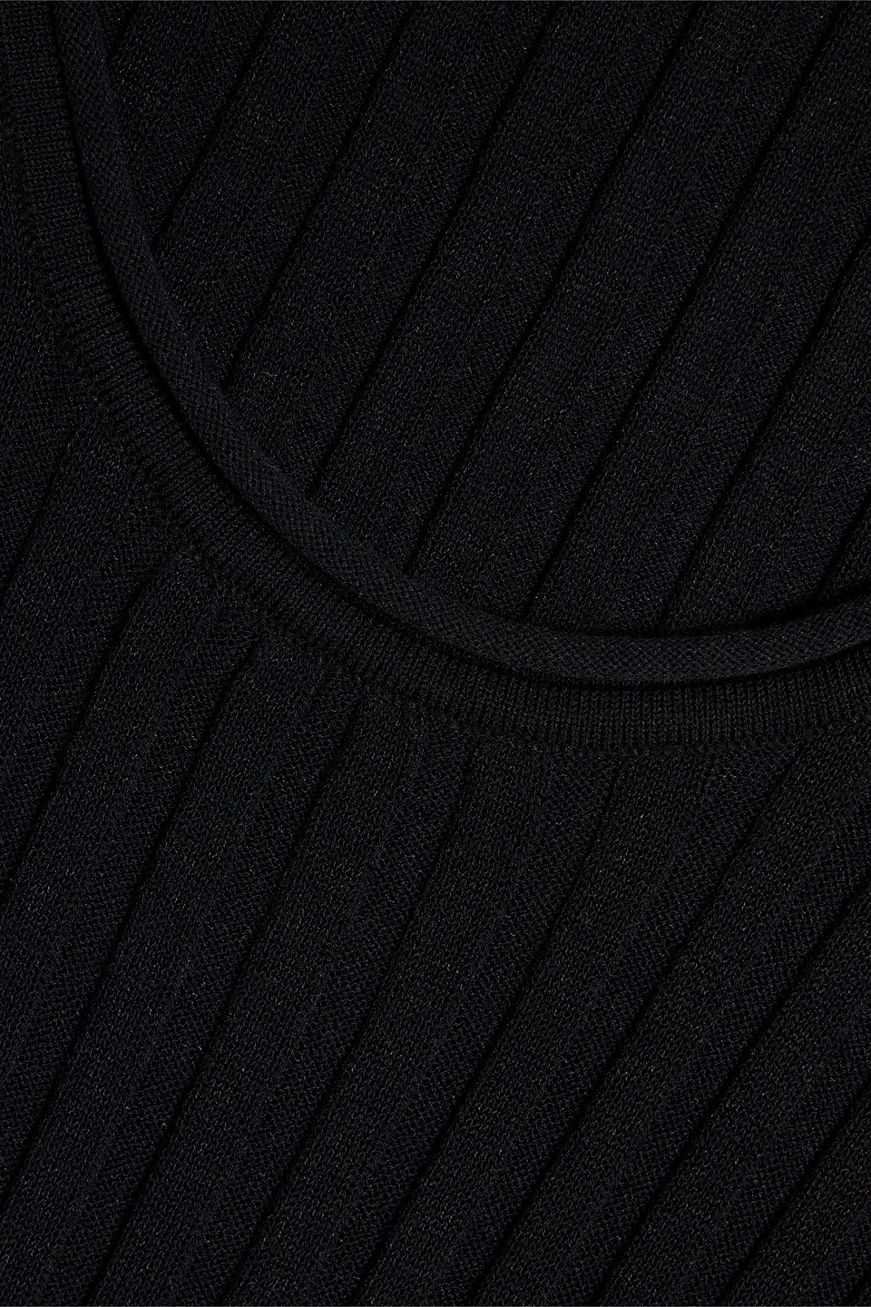 Dion Lee Ribbed Cotton-blend Dress In Black