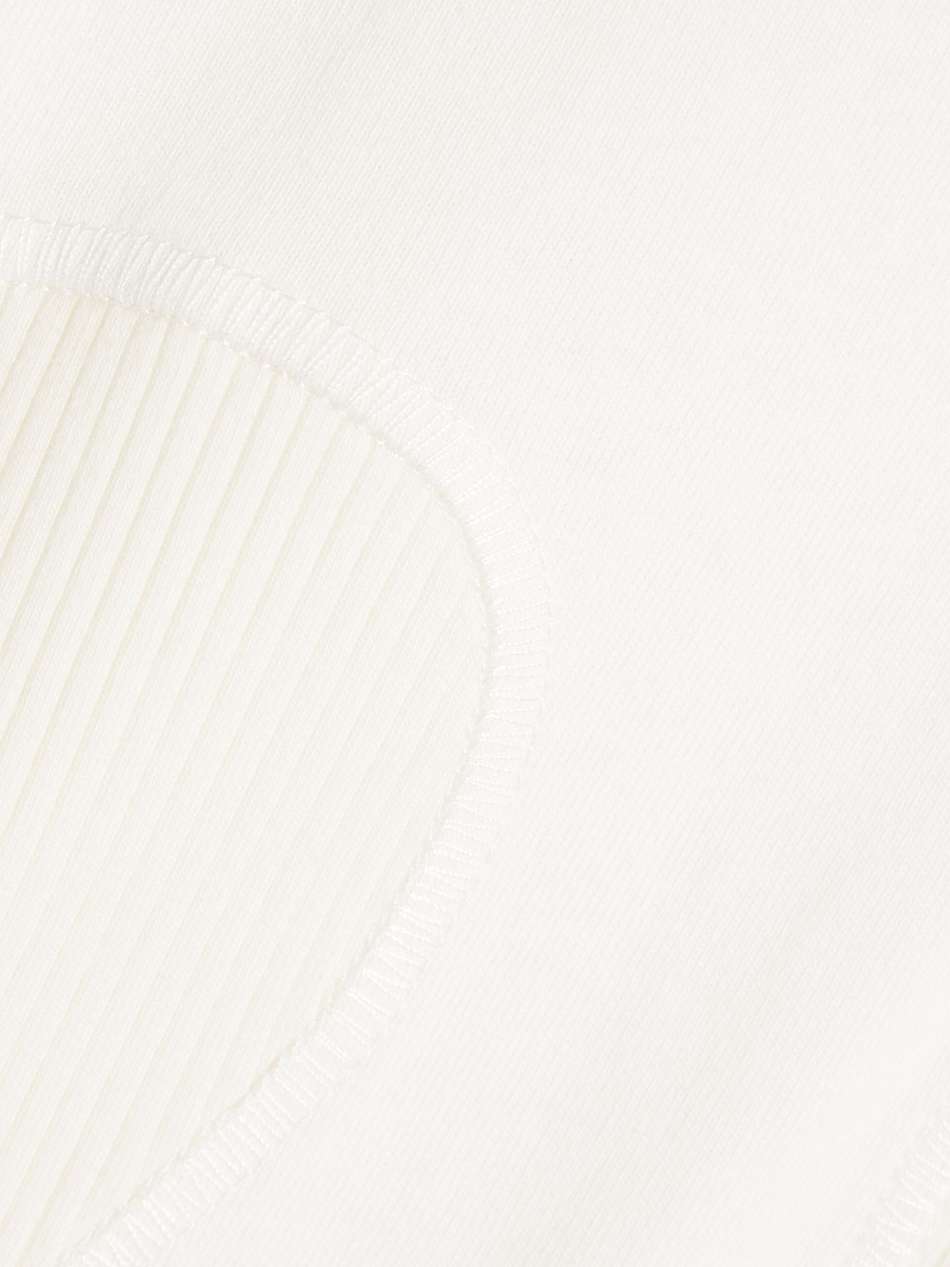ribbed cotton-jersey mini dress