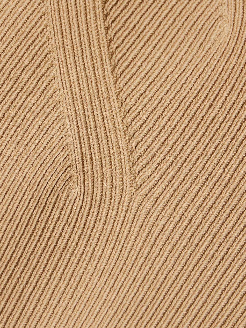 ribbed-knit mini dress
