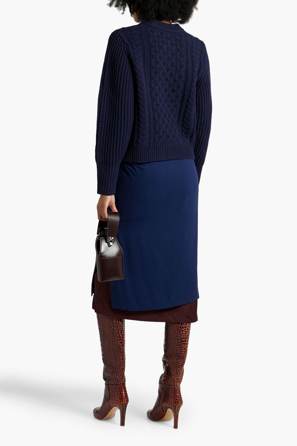 CHINTI & PARKER Aran cable-knit wool sweater