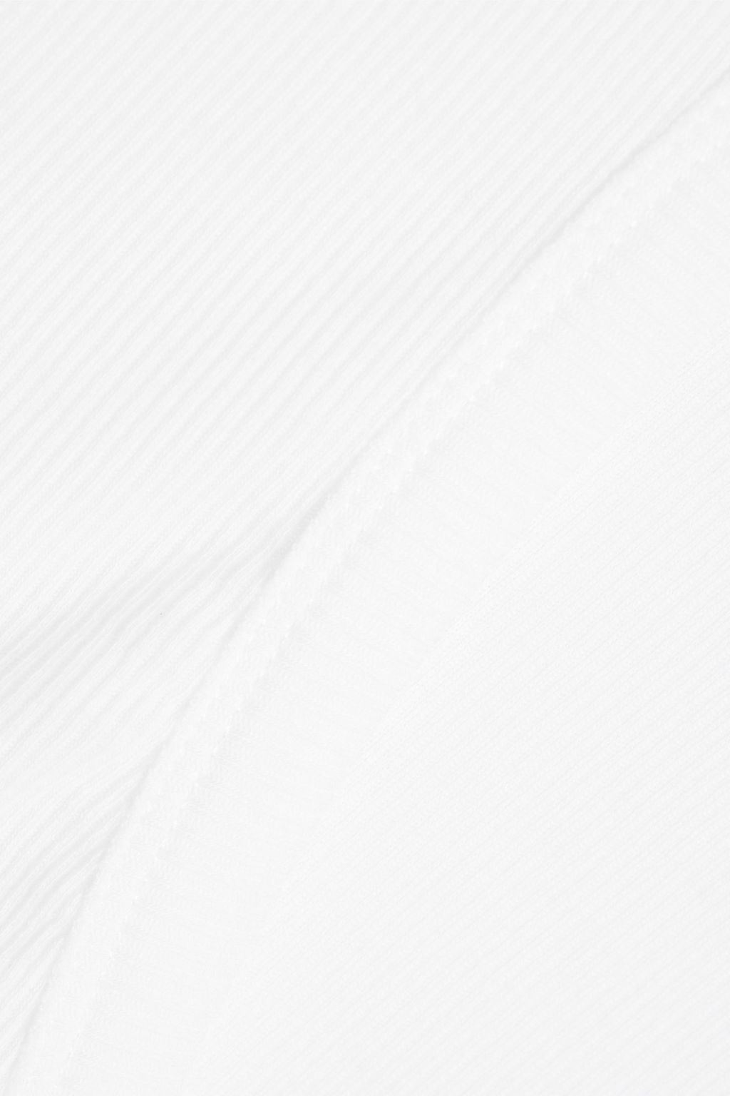DION LEE Cutout layered ribbed cotton-blend jersey tank