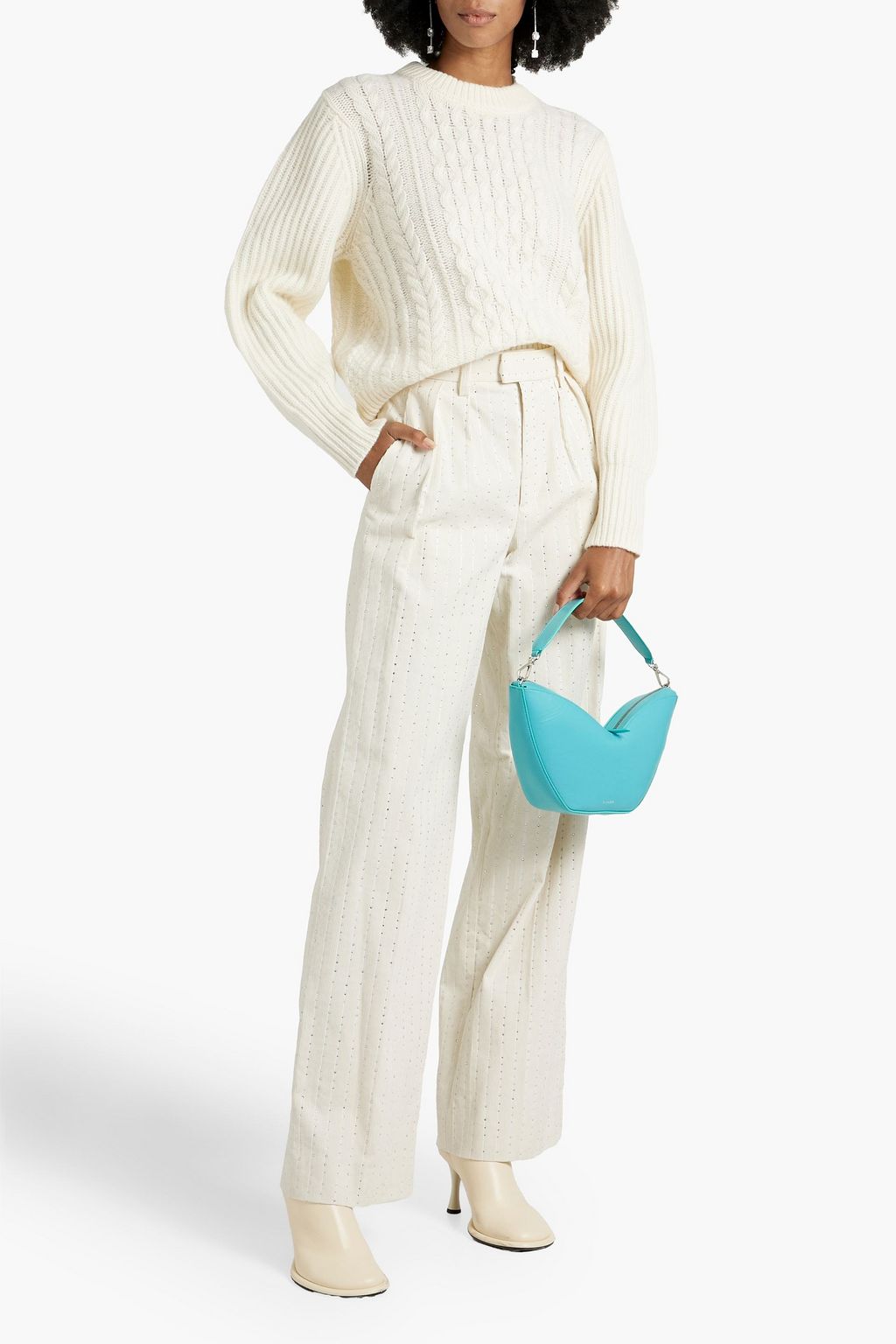 CHINTI & PARKER Aran cable-knit wool sweater