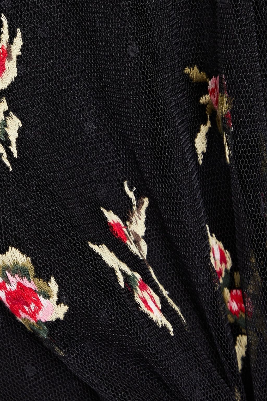 REDVALENTINO بلوزة من قماش بوان ديسبري بتصميم مطرّز