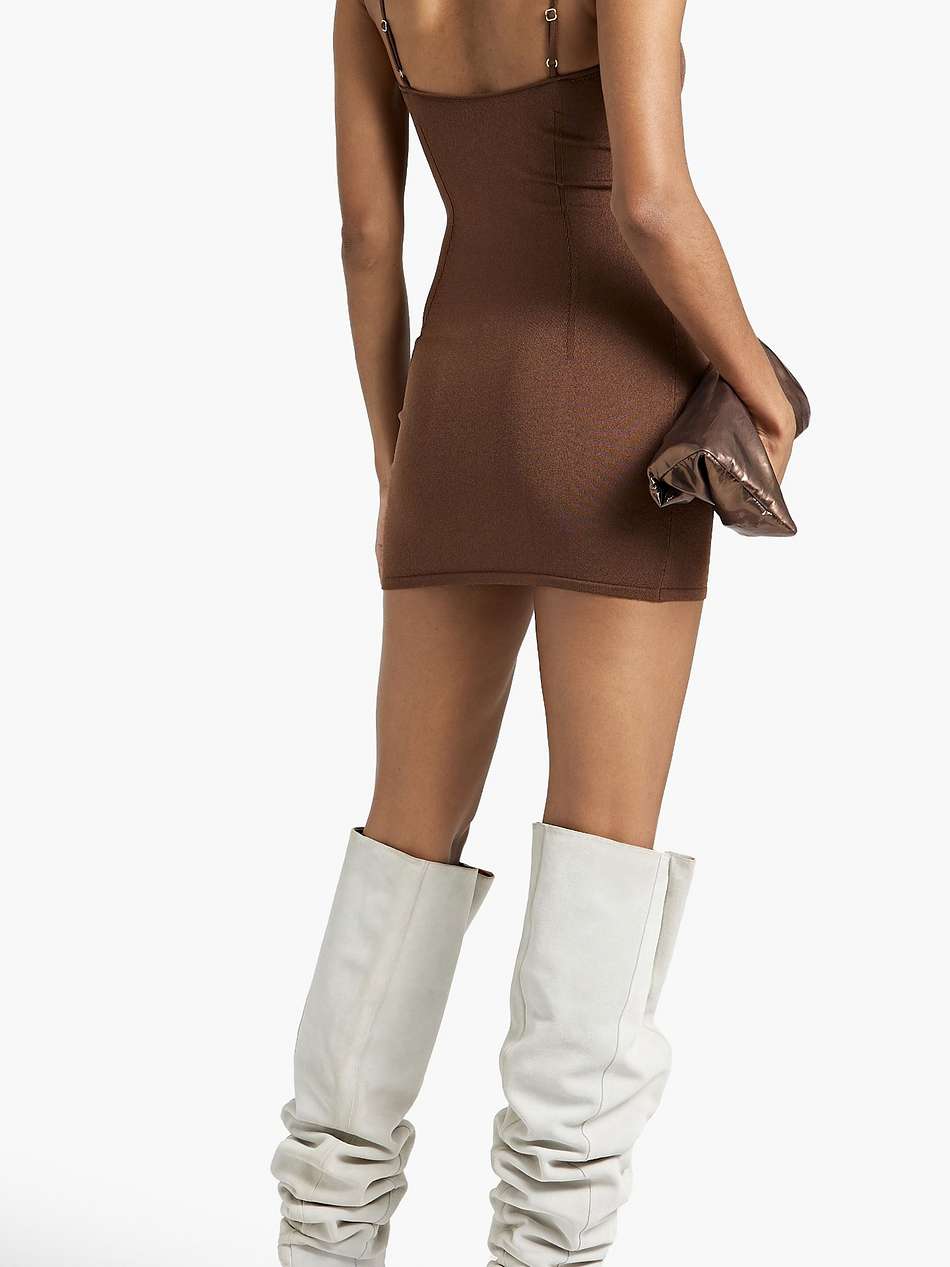 stretch-knit mini dress
